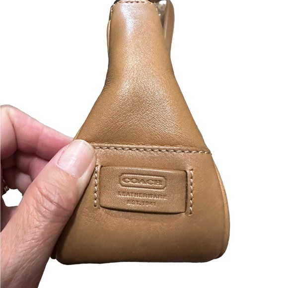 Coach Tan Leather Small Shoulder Bag Purse - Picture 5 of 14